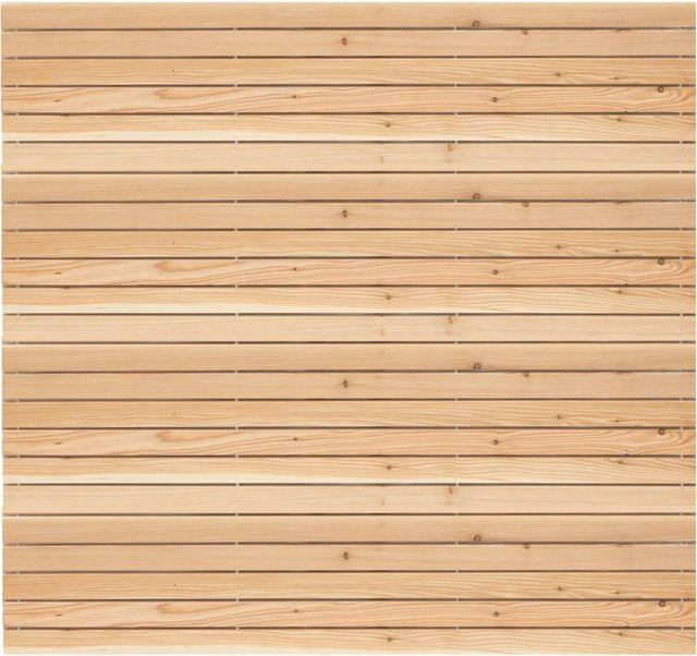 T & J Rhön-Serie Steckzaunelement aus Lärche unbehandelt mit Rhombusleisten, Sichtschutz, B/H: 180 x 180 cm - Bild 1
