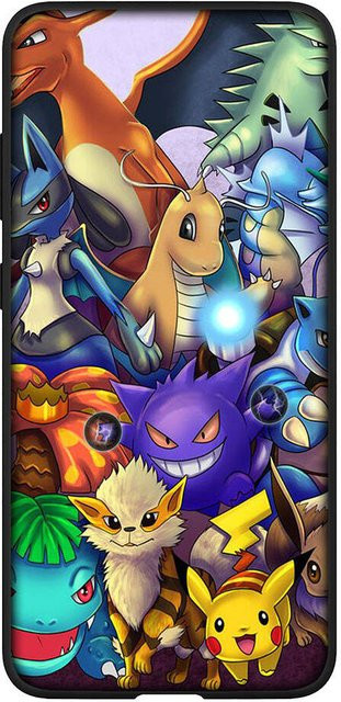 TAKARA TOMY Pokemon Handyhülle Pikachu und Gengar in Himmelblau für iPhone, Xiaomi, Poco und Samsung Galaxy Modelle - Bild 1