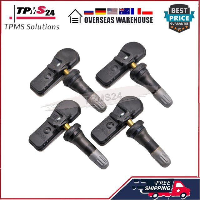 4er Set GANGLE TPMS Reifendrucksensoren für Hyundai Creta GS, Hyundai I10 IA und Kia Sedona Soul, 433MHz, Farbe: Schwarz, Teilenummer 52933-B2100 - Bild 1