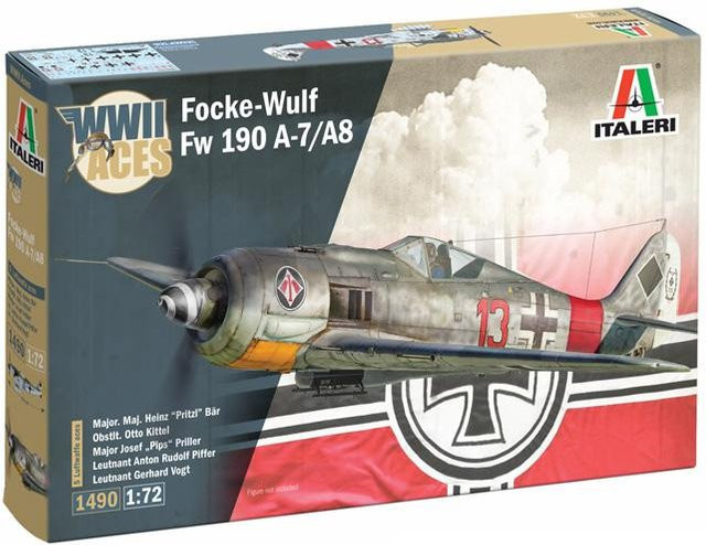 Italeri Focke Wulf Fw 190 A-8/F Aces, Modellbauzeug, 1:72 - Bild 1