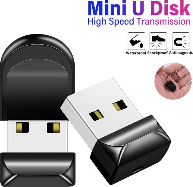 JASTER USB-Flashspeicher Mini-Speicherstick in Schwarz, Rot oder Weiß - Bild 1