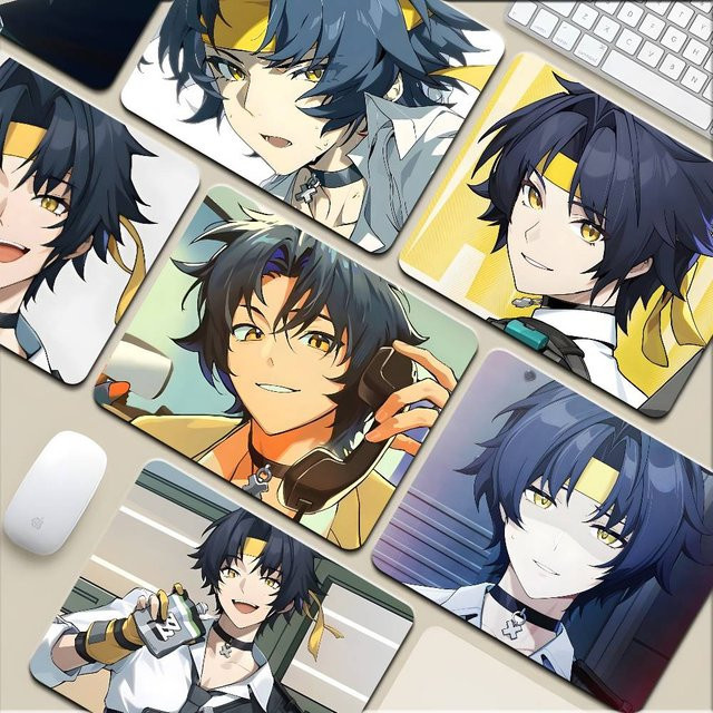 Mousepad Asaba Harumasa Zenless Zone Zero Schreibtischunterlage rutschfest, Mehrfarbig - Bild 1