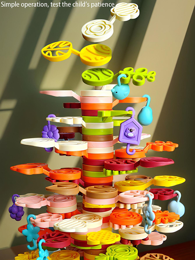 Linyi toy Rainbow Blume Baum Bausteine ab 3 Jahren - Bild 3