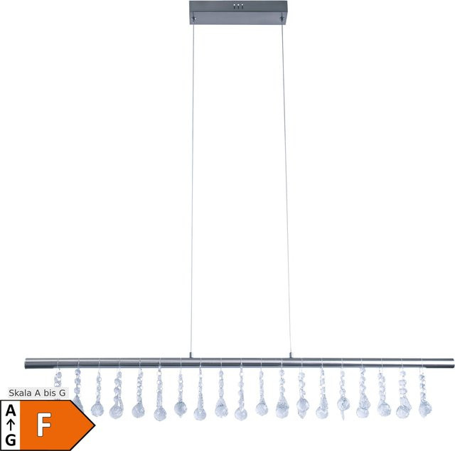 Näve LED-Pendelleuchte Nobilis in Satin-Nickel, B/T/H: 6 x 6 x 100 cm - Bild 1