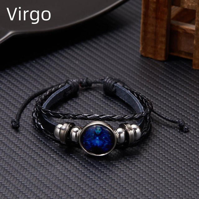 Fashion Maker 2 Lederarmband, Messing, Schwarz, Unisex, Vintage - Bild 1