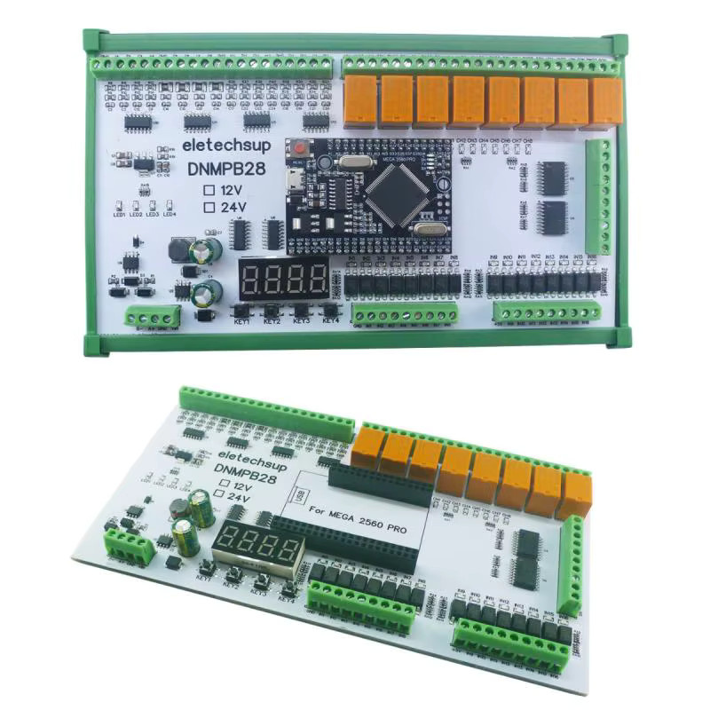 eletechsup MEGA2560 Pro PLC IO Board für Arduino mit 16AI-16DI-16DO, 4-20MA, 0-10V, RS485 und Relais in Grün - Bild 3