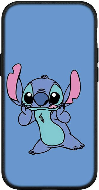 MINISO Handyhülle im Lilo Anime Stitch Design für iPhone, Samsung Galaxy, Xiaomi Redmi und OPPO, Farbe: Rehbraun - Bild 1