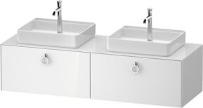 Duravit Waschtischunterschrank White Tulip in Weiß Hochglanz, Breite: 160 cm, Tiefe: 55 cm, Höhe: 40,8 cm - Bild 1