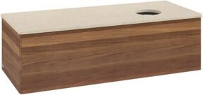 V&B Waschtischunterschrank Antao mit Beleuchtung, Farbe Walnut, B/T/H: 120 x 50 x 50 cm - Bild 1