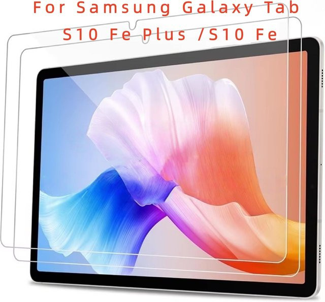 2er-Pack Gehärtetes Glas Displayschutzfolie für Samsung Galaxy Tab S10 Fe Plus 13,1 Zoll und S10 Fe 10,9 Zoll, Transparent - Bild 1