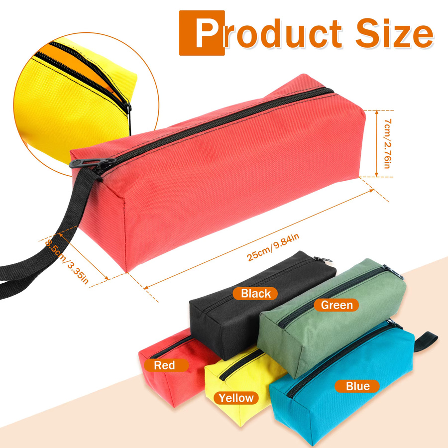 Toorise Handwerkzeugtasche aus Canvas mit wasserdichtem Reißverschluss als Organizer für Werkzeuge wie Schraubendreher und Bohrer - Bild 2