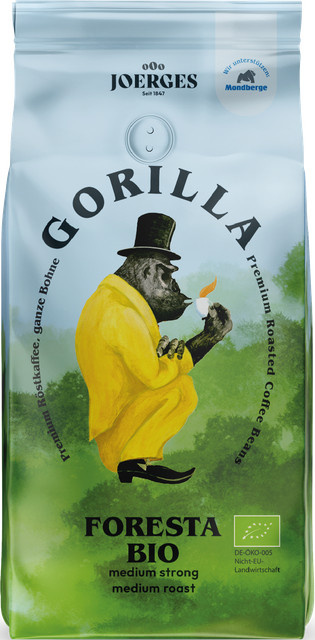 Gorilla Foresta, Arabica-Robusta-Mischung, mittlere Röstung, Kaffee, 1000 g - Bild 1