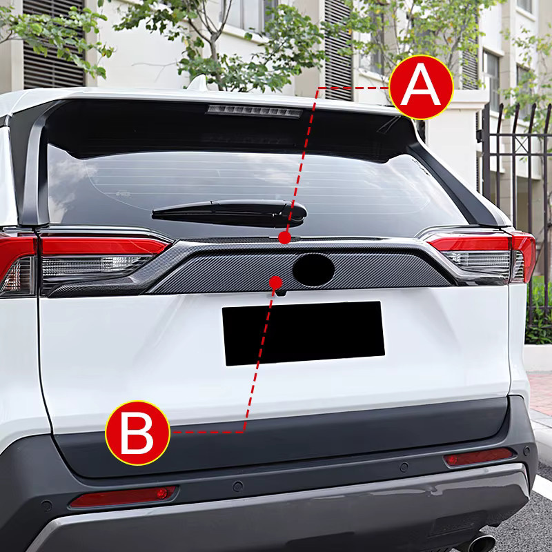 YaLumei Heckklappen-Abdeckung für Toyota RAV4 XA50 Hybrid in Schwarz oder Silber - Bild 4