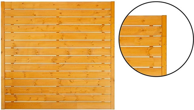 Zaunelement Rodos DIY von Andrewex aus Massivholz in Braun, B/H: 180 x 180 cm - Bild 1