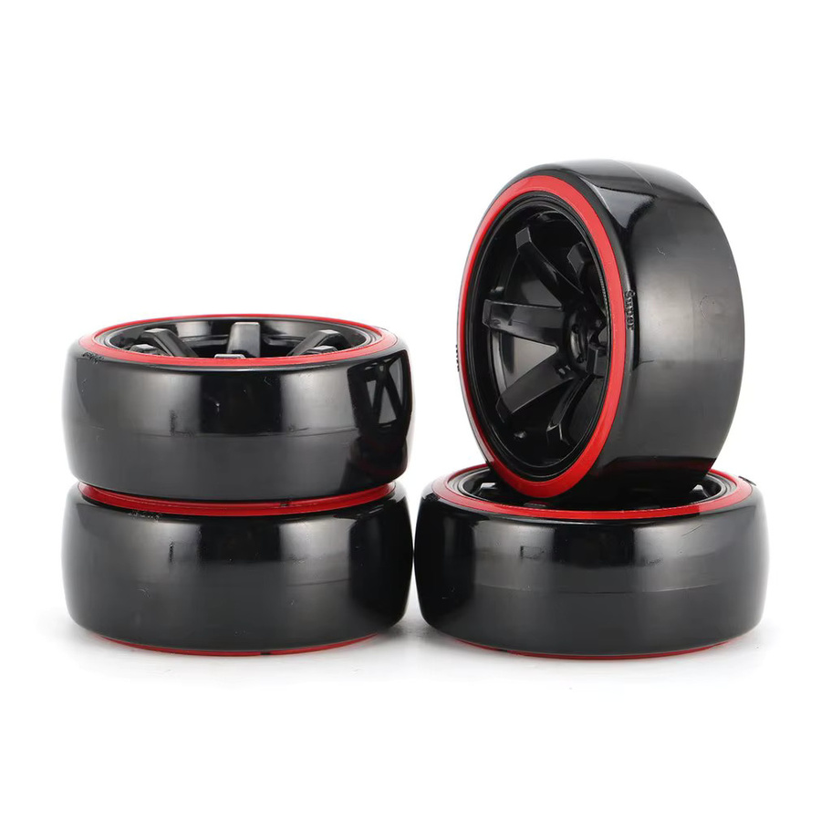 YSIDO Felgen Reifen Räder, 4-teiliges Set, 63mm, 12mm HEX, 1:10 Zubehör - Bild 2