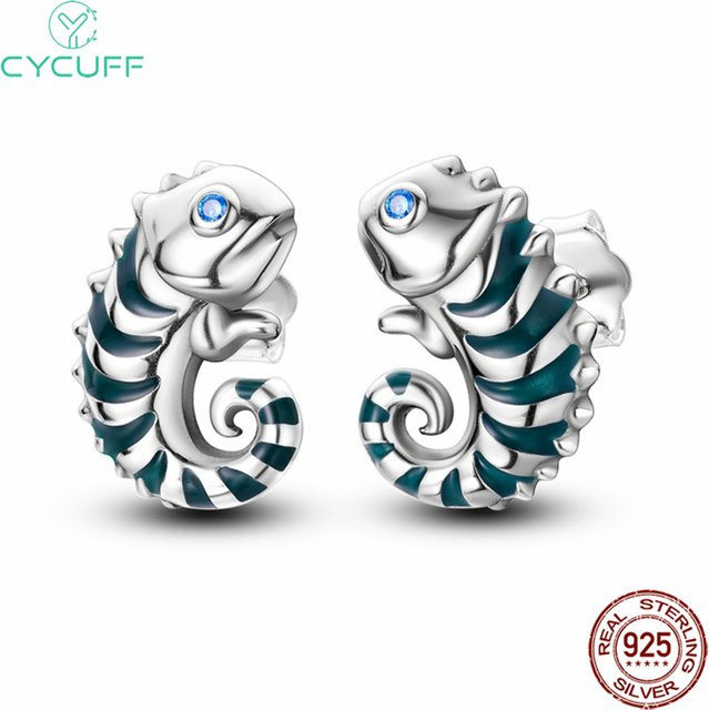 Cycuff Ohrstecker Chamäleon, 925 Silber, Damen - Bild 1