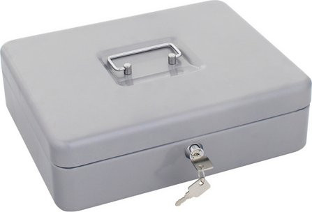 Rottner Tresor Geldkassette HomeStar Cash aus Stahl, silberfarben, B/H: 30 x 90 cm - Bild 1