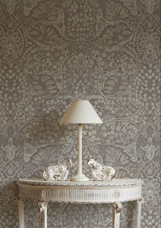 Lewis & Wood Tapete Alhambra 100 Sugar Almond in Beige mit floralem und orientalischem Design - Bild 1