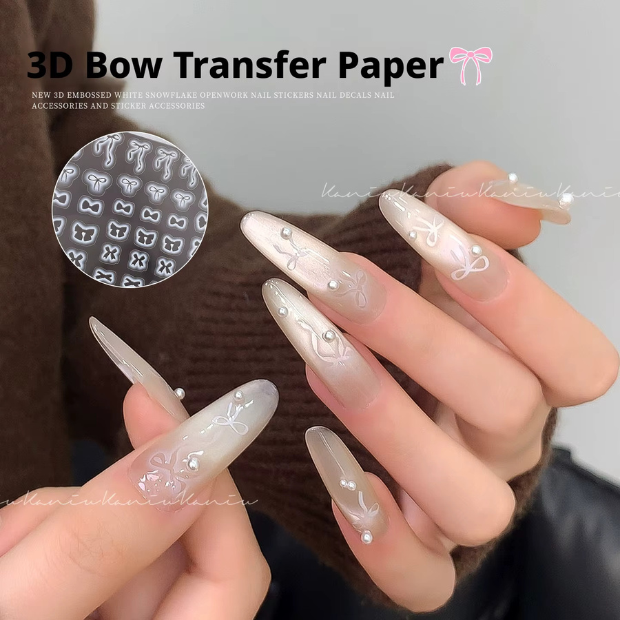 Kaniu Nail Art Aufkleber Schleife, Glänzend - Bild 2