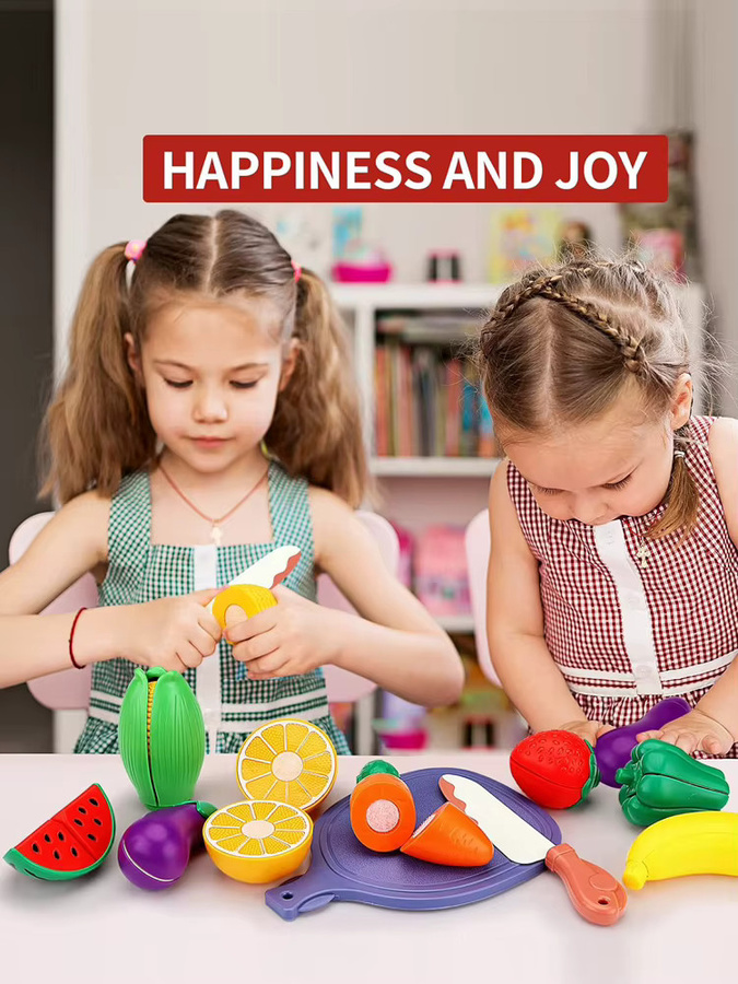 Spielzeug-Lebensmittel zum Schneiden, Obst- und Gemüse-Spielsets, Bunt / Mehrfarbig, ab 3 Jahre - Bild 6