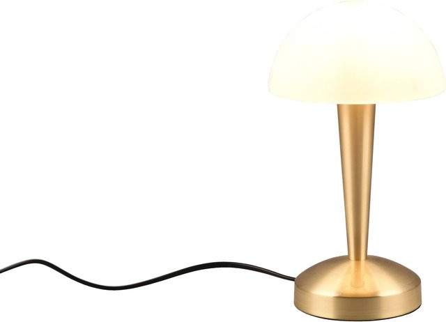 Reality Tischleuchte Canaria in Messing matt mit Glas und Dimmer-Funktion - Bild 1