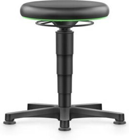 bimos Drehhocker mit Kunstledersitz und Gleitern, Sitzhöhe: 45 - 65 cm - Bild 1