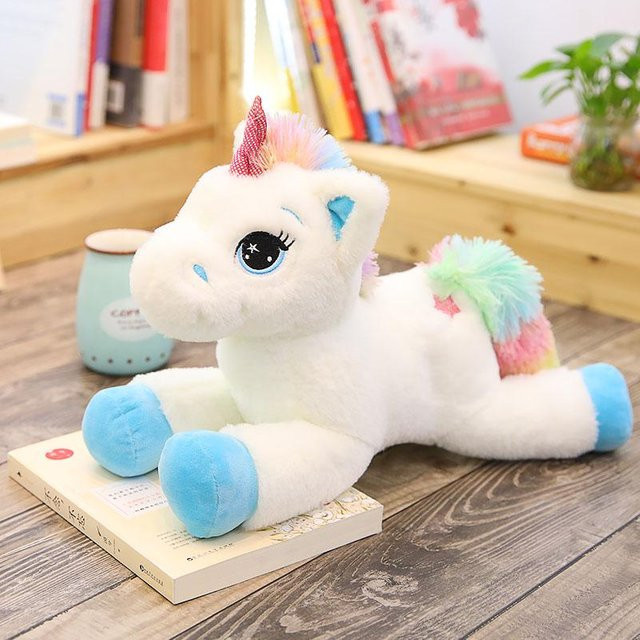 Kidsly Regenbogen Einhorn, Plüschtier, Blau, 40cm - Bild 1