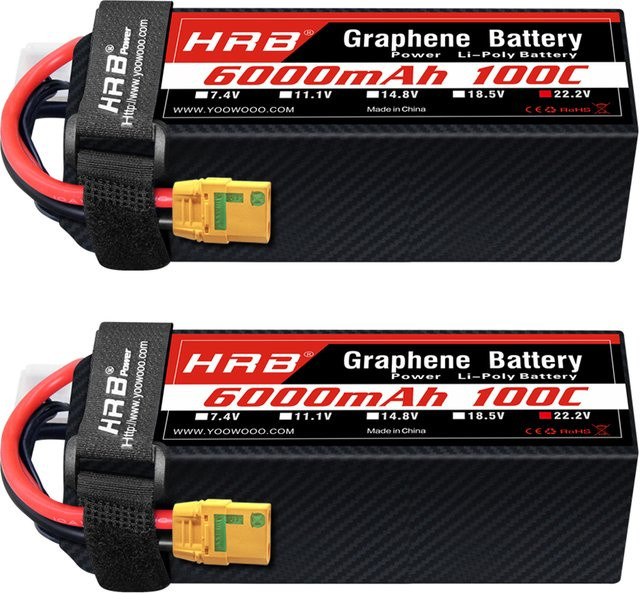 HRB 6S 6000mah Graphene Batterie, RC Lipo Batterie, mit XT90-S Stecker - Bild 1