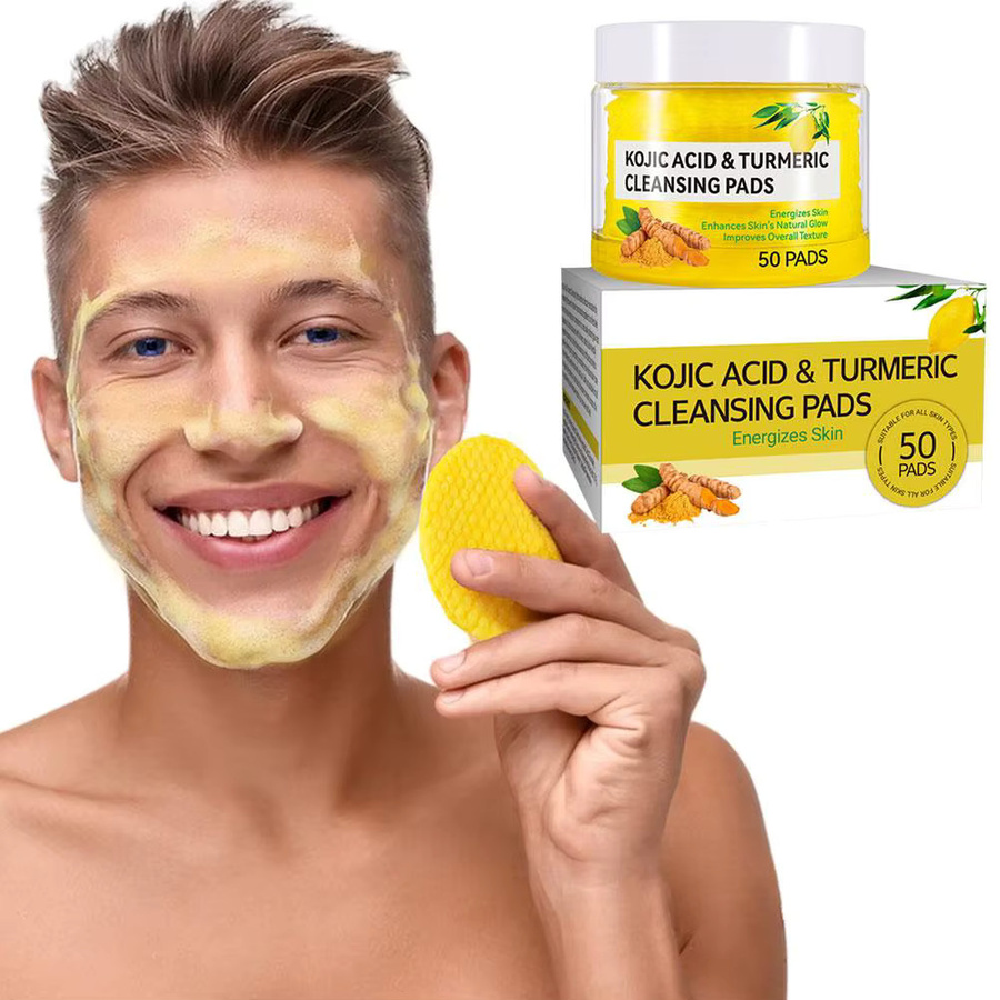 eelhoe Kurkuma-Reinigungspad mit Kojisäure, 50 Stück, Gesichtspflege - Bild 2