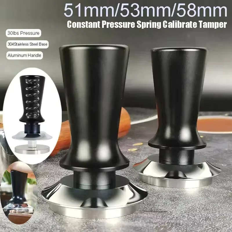 NOCCLILI Espresso Tamper und Verteiler-Set aus Edelstahl für Baristas mit kalibriertem Druck - Bild 4