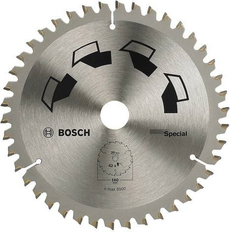 Bosch Hartmetall Kreissägeblatt Universal Silber, Durchmesser: 160 mm, Bohrung: 20 mm, 42 Zähne - Bild 1