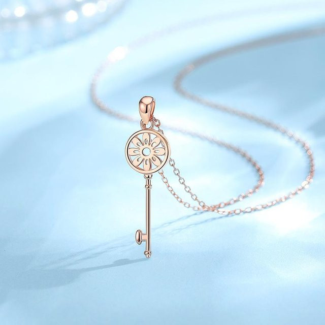 Lucky Star Jewelry Halskette, 925 Silber, Roségold, Damen - Bild 1