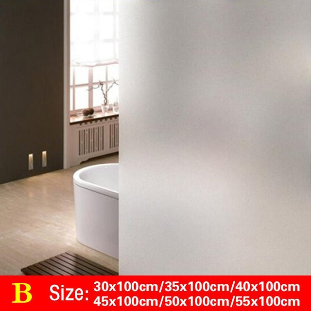 Sasky Sichtschutz Fensterglasfolie in Weiß, 1 Rolle dekorative 3D-Fensterfolie mit Anti-UV-Schutz, selbstklebend, B: 55 cm, L: 100 cm - Bild 1