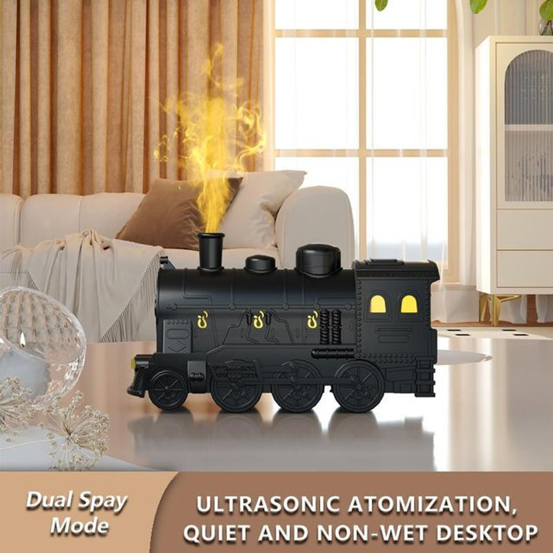 Binchi Keji Travel Aroma Diffuser und Luftbefeuchter mit Licht und Kaltnebel, 300ml, Schwarz - Bild 1