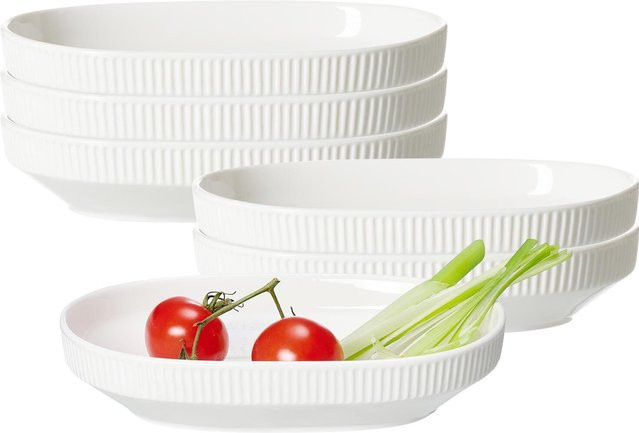 Ritzenhoff & Breker Servierschalen Kelly, 6er Set, Weiß, B: 18 cm, T: 13 cm - Bild 1