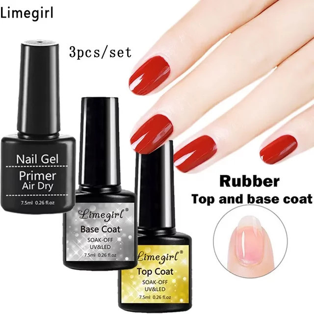 LIMEGIRL Matt Top Gel Base Primer, 7,5 ml - Bild 1