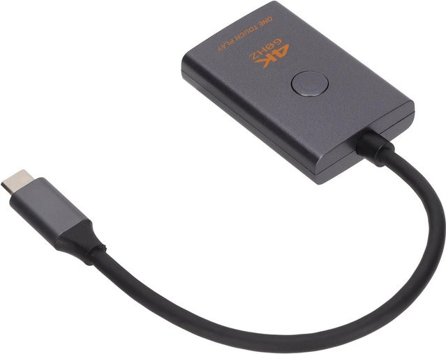 Honor Electronics USB-C auf HDMI Multimedia Interface Adapter 4K Videokonverter 18Gbps in Grau - Bild 1