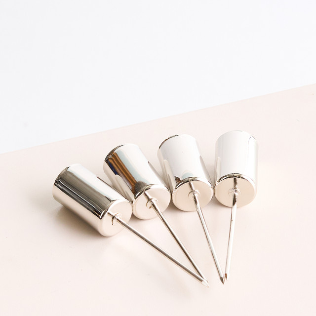 BLUME2000 Stabkerzenhalter 4er Set modern aus Metall in Silber für Advent und Tischdekoration - Bild 1