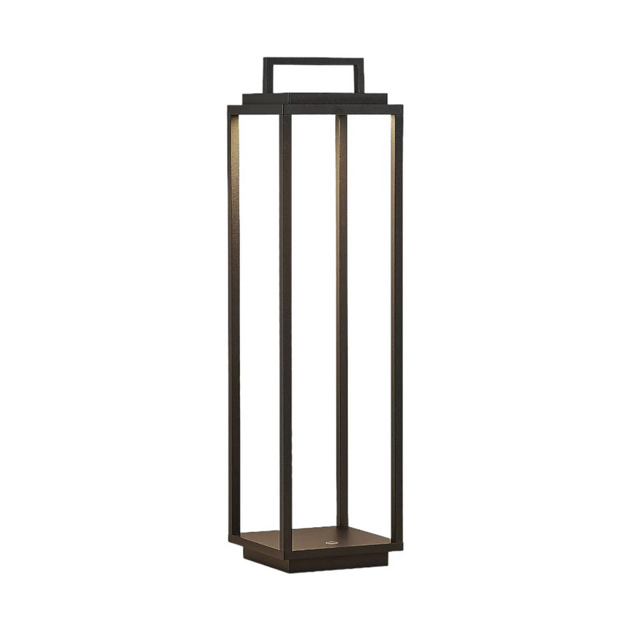 Lucande LED Laterne Elaja 9616221 in Schwarz aus Aluminium mit USB Anschluss, dimmbar und spritzwassergeschützt - Bild 2