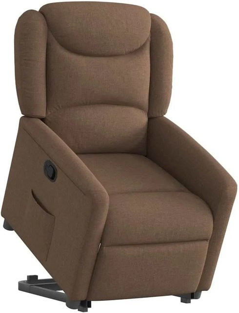 vidaXL Relaxsessel mit Aufstehhilfe in Braun aus Stoff mit integrierter Funktion - Bild 1