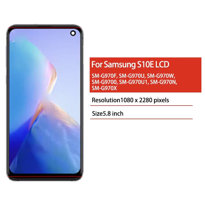 Samsung S10e G970FU G970F G970U Display LCD Touch Screen Digitizer mit Rahmen in Schwarz - Bild 2