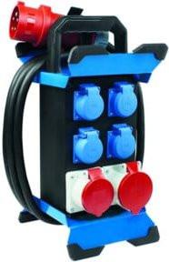 AS-SCHWABE CEE-Standstromverteiler STECKY mit 12 CEE-Steckdosen 400V 32A 5-polig - Bild 1
