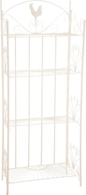 TPFGarden Standregal Mya aus Metall in Beige, B/T/H: 61,5 x 33,0 x 153,0 cm - Bild 1