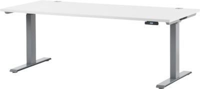 Schäfer Shop Genius Schreibtisch MODENA FLEX elektrisch höhenverstellbar weiß, B/T/H: 180 x 80 x 64,5-129 cm - Bild 1