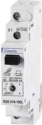 Doepke Ausschalter mit LED 1-polig 16 A 230 V für DIN-Schiene - Bild 1