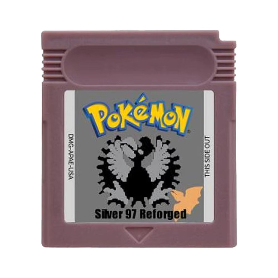 Bandai Pokemon-Serie Spielmodul Team Rocket Edition für GBC, Retro Rollenspiel Cartridge in Schwarz, Weiß, Gold und Silber - Bild 2