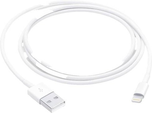 Apple USB-Kabel USB-A auf Lightning, 1,00 m, Weiß, B-Ware - Bild 1