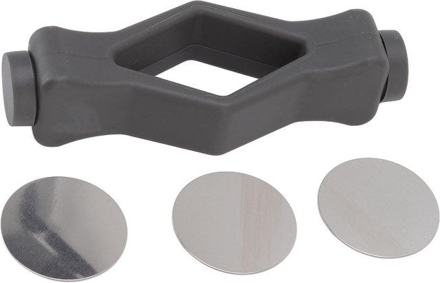 OutsideWorld Waschmaschinentürstopper Frontlader mit starkem Magnet und Mundform in Schwarz Grau - Bild 1