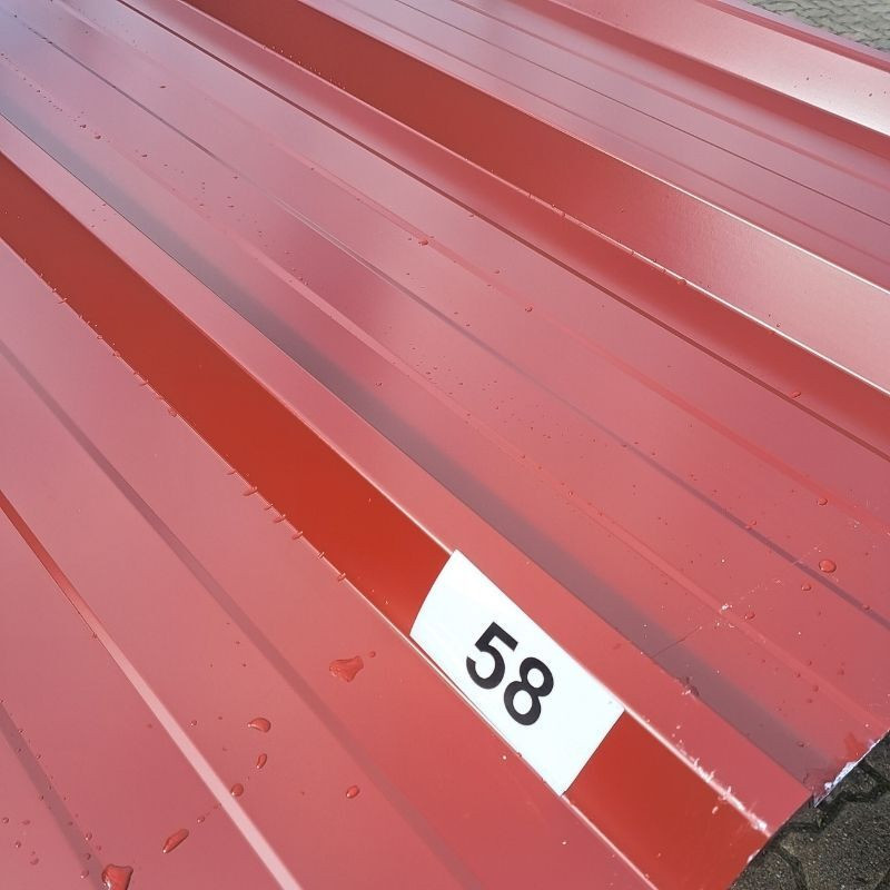 Trapezblech Dach 45/333 von Friedrich von Lien AG in Rotbraun (RAL 8012), 5 Stück, Länge: 4,30 m - Bild 1