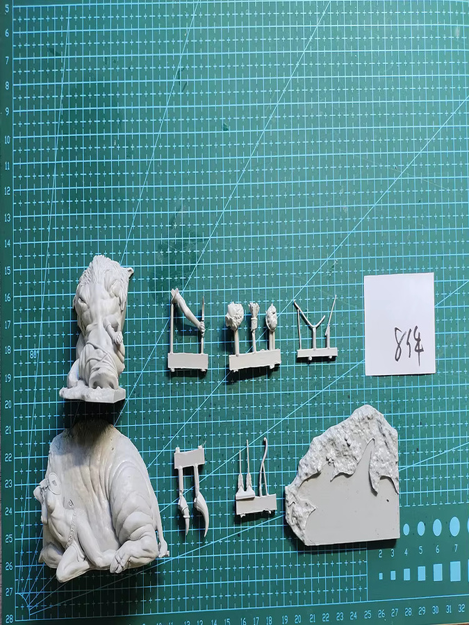 KIMERA Fantasy Offizier Soldat Miniatur-Modell-Kits unbemalt Harz - Bild 1